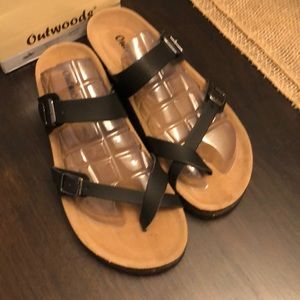 Outwoods sandals, size 9, runs small
